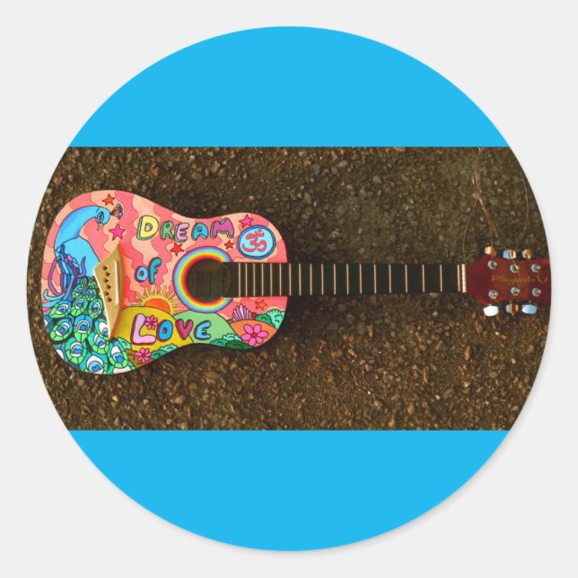 Pegatinas de guitarra. (Anverso)