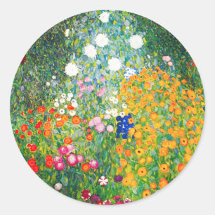 Pegatinas de Gustav Klimt Flower Garden