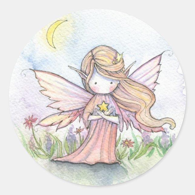 Pegatinas de Hada de la Estrella Pequeña por Molly (Anverso)