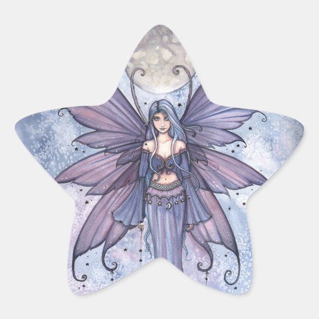 Pegatinas de Hada de la Luna de Diciembre (Anverso)