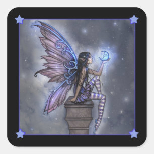 Pegatinas de Hada de la Pequeña Luna Azul