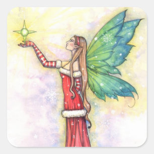 Pegatinas de Hada de Navidad de Molly Harrison
