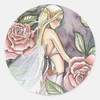 Pegatinas de Hada de Rosa por Molly Harrison
