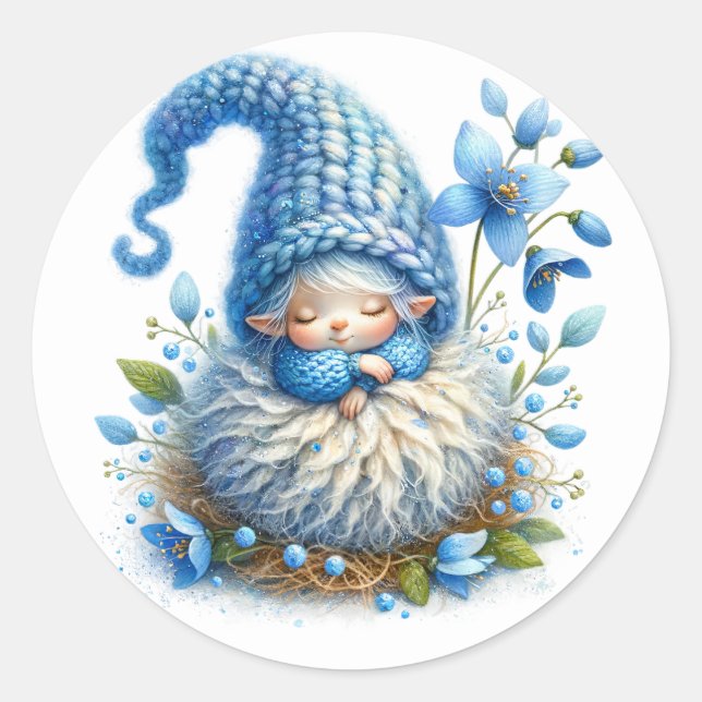 Pegatinas de hadas azules de Cute (Anverso)