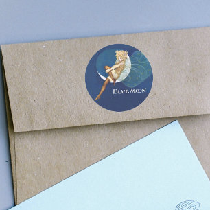 Pegatinas de hadas de la luna azul