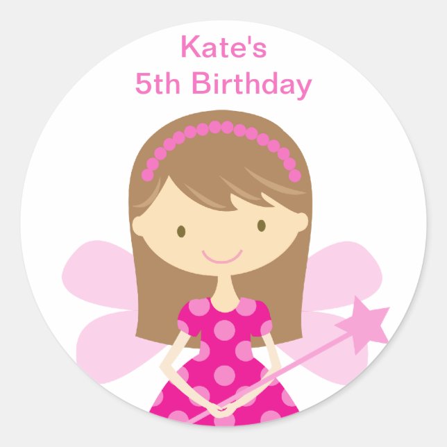 Pegatinas de hadas de PInk calientes (Anverso)