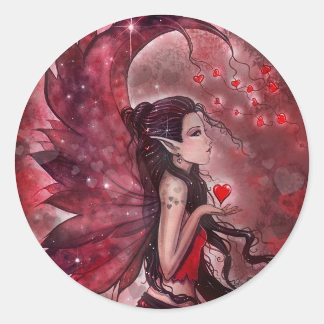 Pegatinas de Hadas de San Valentín (Anverso)