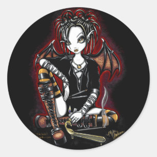 Pegatinas de hadas oscuros de la fantasía del