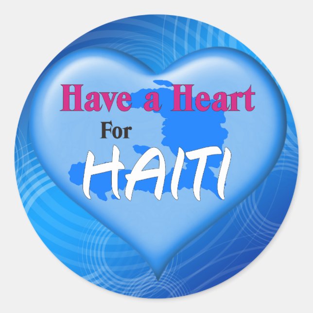 Pegatinas de Haiti Relief Valentine (Anverso)