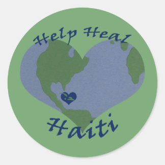 Pegatinas de Haiti Relief Valentine