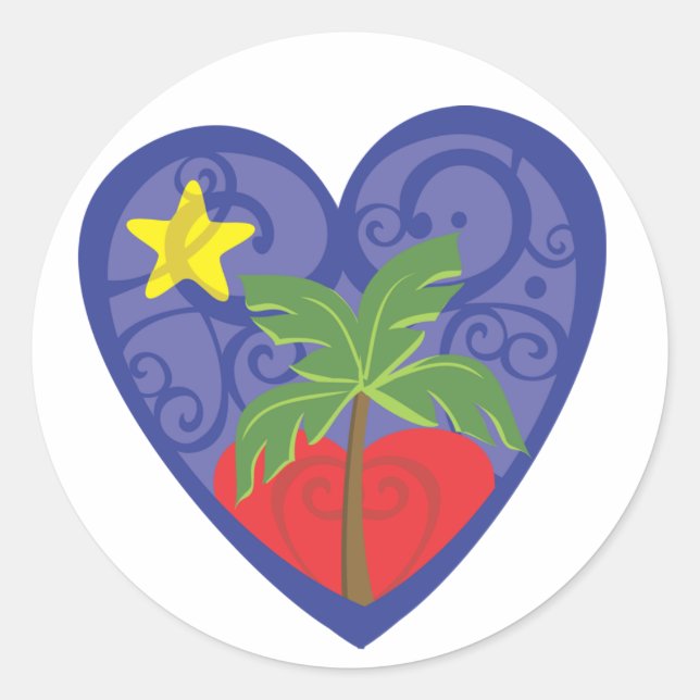 Pegatinas de Haiti Relief Valentine (Anverso)