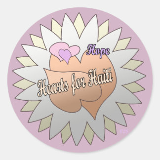 Pegatinas de Haiti Relief Valentine