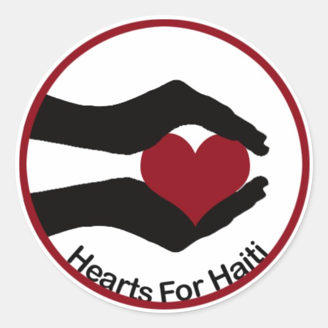 Pegatinas de Haiti Relief Valentine (Anverso)