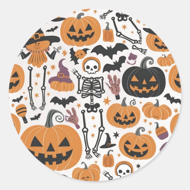 Pegatinas de Halloween (Anverso)