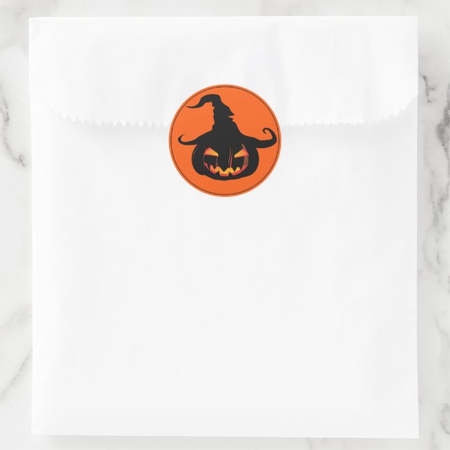 Pegatinas de Halloween - Calabaza de Brujas (Bolso)