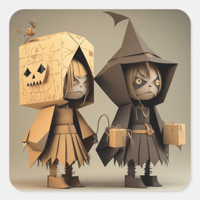 Pegatinas de Halloween caprichosos (Anverso)