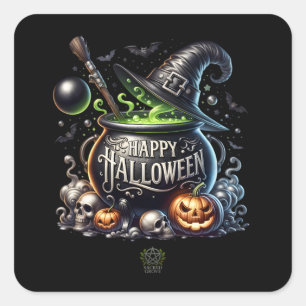 Pegatinas de Halloween Cauldron