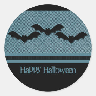 Pegatinas de Halloween con bats escalofriantes, az