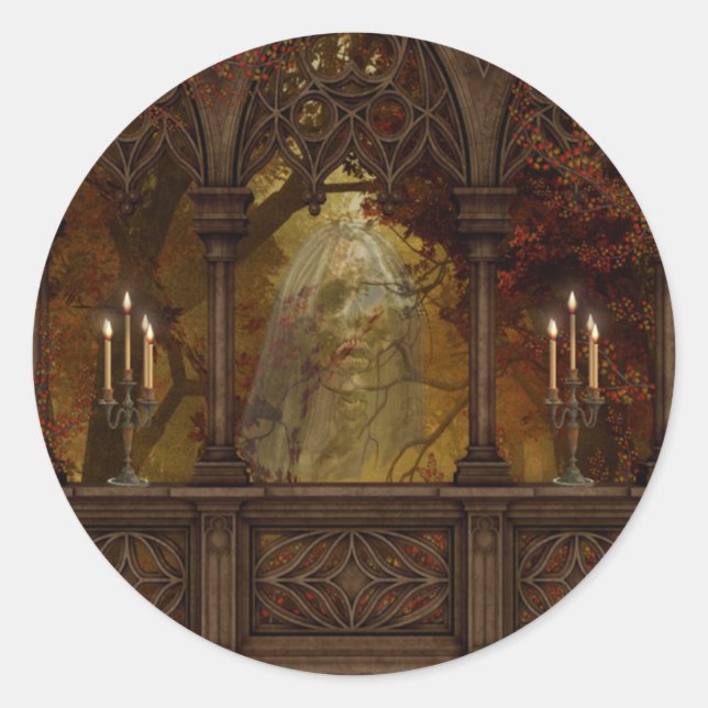 Pegatinas de Halloween con figura mortal (Anverso)