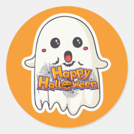 Pegatinas de Halloween con ghost Kiss Cut