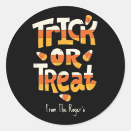Pegatinas de Halloween con truco o trato