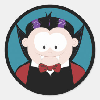 Pegatinas de Halloween con vampiros Personalizados
