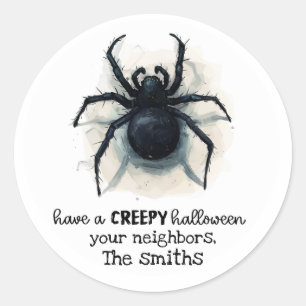 Pegatinas de Halloween de Araña Viuda Negra Espelu