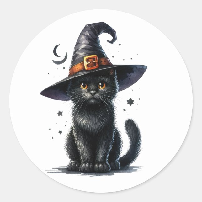Pegatinas de Halloween de Black Wites (Anverso)