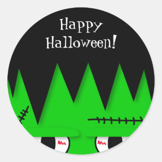 Pegatinas de Halloween de Cute Frankenstein