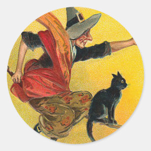 Pegatinas de Halloween de época - Truco o trato