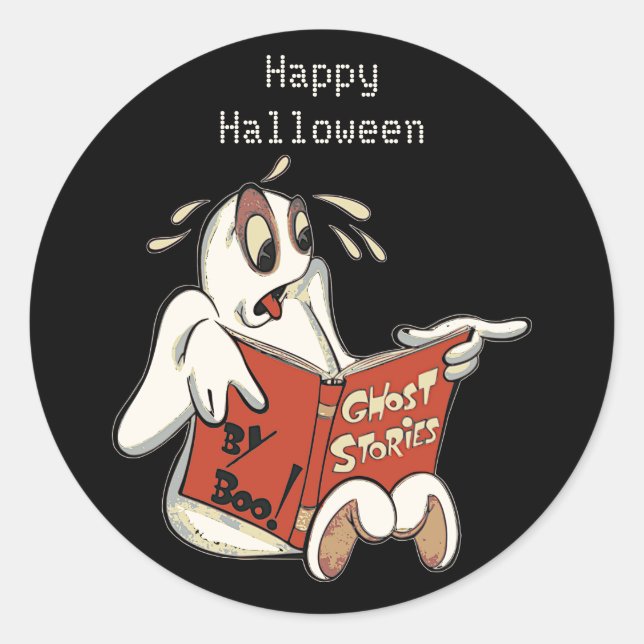 Pegatinas de Halloween de Historias de Fantasmas (Anverso)