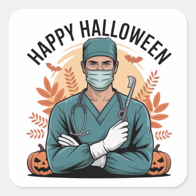 Pegatinas de Halloween - Diseños espeluznantes, di (Anverso)