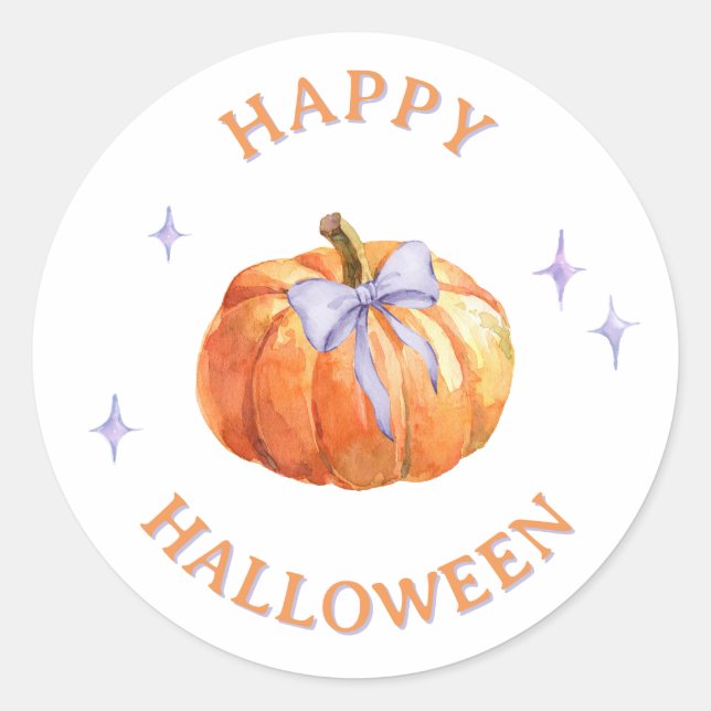 Pegatinas de Halloween en la bolsa favorecen la fi (Anverso)