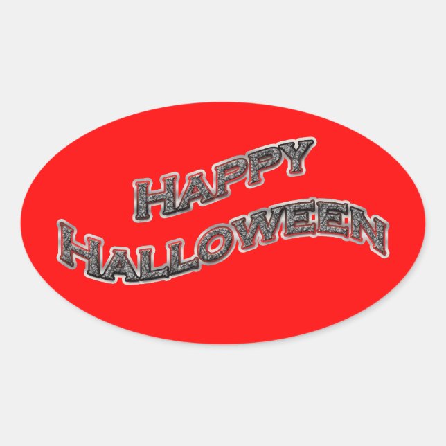 Pegatinas de Halloween felices (Anverso)