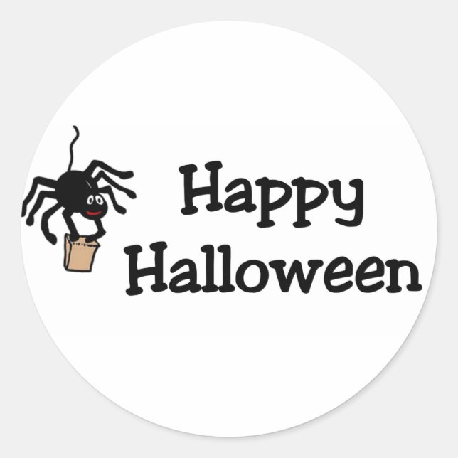 Pegatinas de Halloween felices (Anverso)