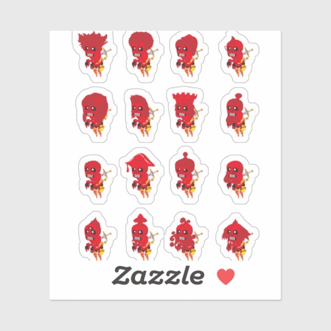 Pegatinas de Halloween felices (Hoja)