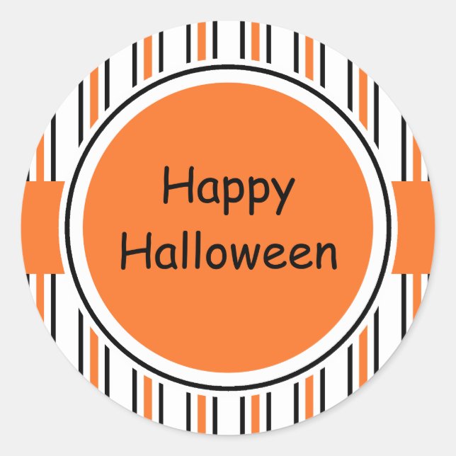 Pegatinas de Halloween felices (Anverso)