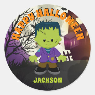 Pegatinas de Halloween Frankenstein Personalizan N