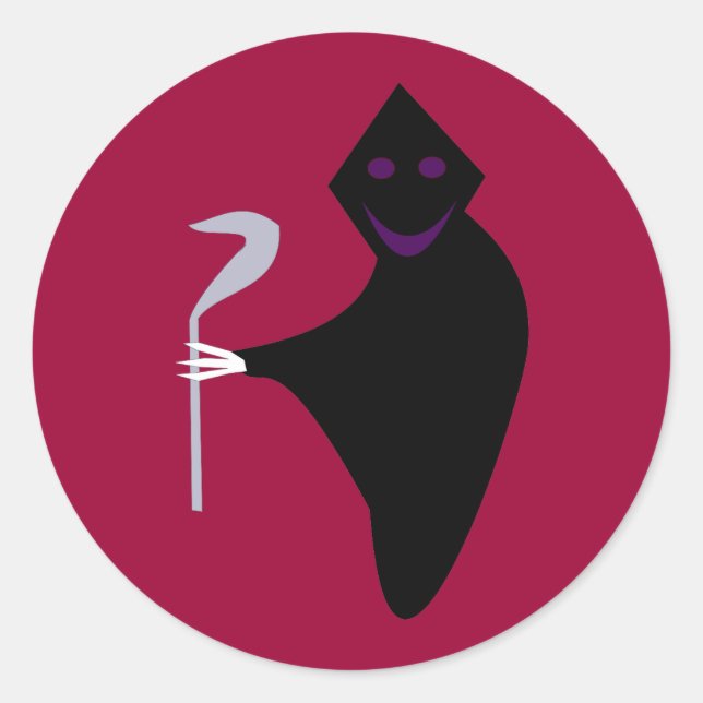 Pegatinas de Halloween Grim Reaper (Anverso)