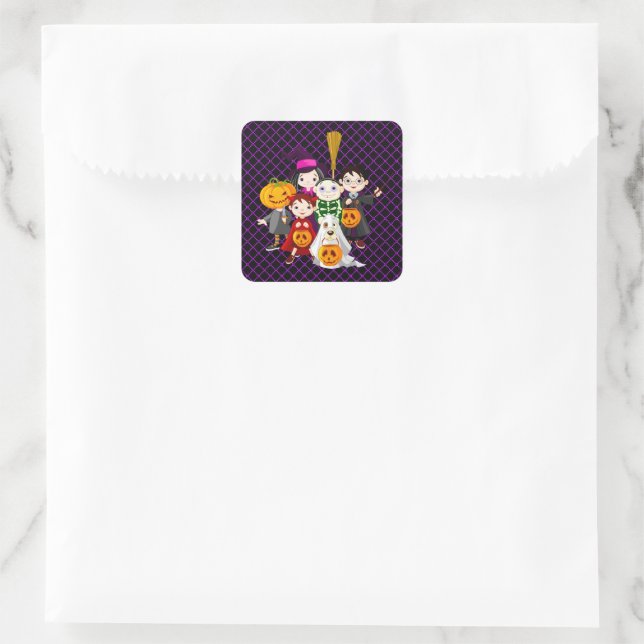 Pegatinas de Halloween: La Pandilla (Bolso)