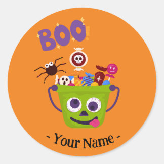 pegatinas de Halloween "Monstruo de las golosinas 