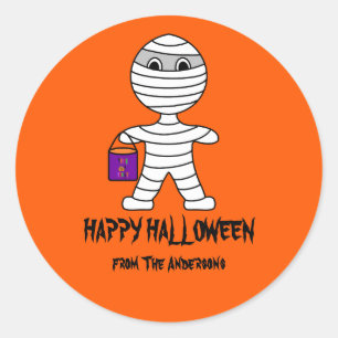 Pegatinas de Halloween Mummy