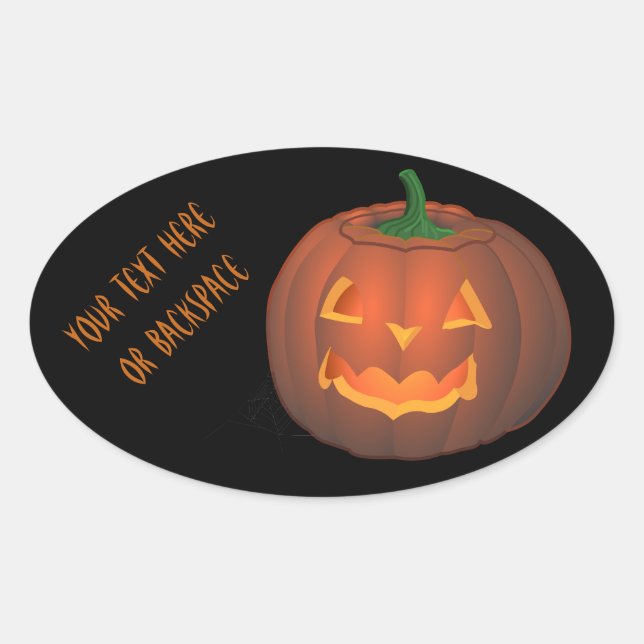 Pegatinas de Halloween Pegatinas de calabaza perso (Anverso)