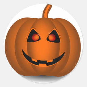 Pegatinas de Halloween Pumpkin Face