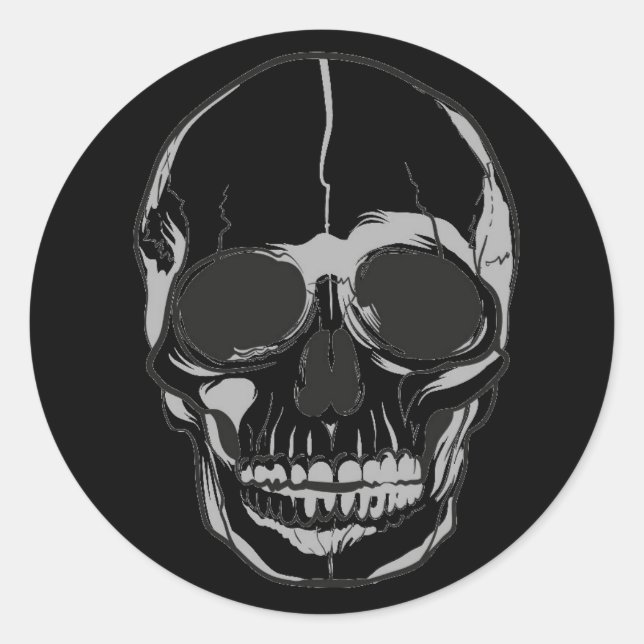 Pegatinas de Halloween-Skull (Anverso)