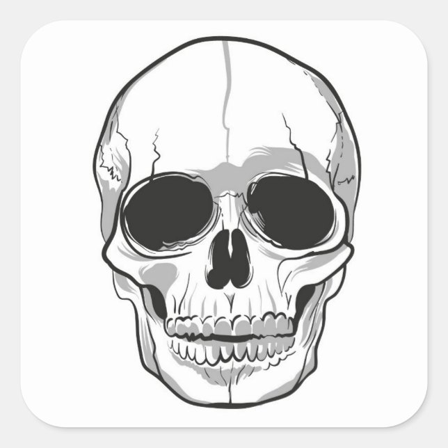 Pegatinas de Halloween-Skull (Anverso)