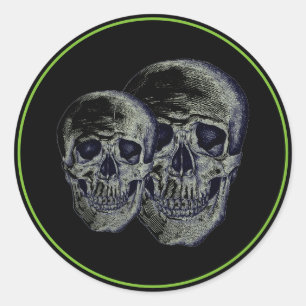 Pegatinas de Halloween-Skulls