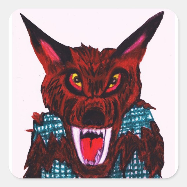 Pegatinas DE HALLOWEEN WEREWOLF (Anverso)