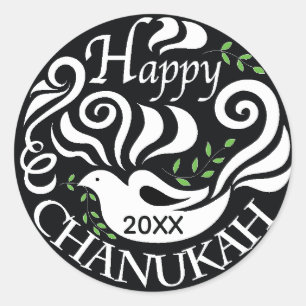 Pegatinas de Hanukkah (1 1/2"/3")