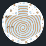 Pegatinas de Hanukkah (1 1/2" o 3")Dreidel/Blue/Br<br><div class="desc">Personalice cambiando el tamaño del tipo de letra, el estilo, el color y la redacción. Tantos usos: De y hacia pegatinas de regalo, Gracias pegatinas en bolsas de regalo, Toppers de pasteles (pegue en el material pesado, corte el pegatina, toma de dientes de cinta en la parte posterior del material...</div>